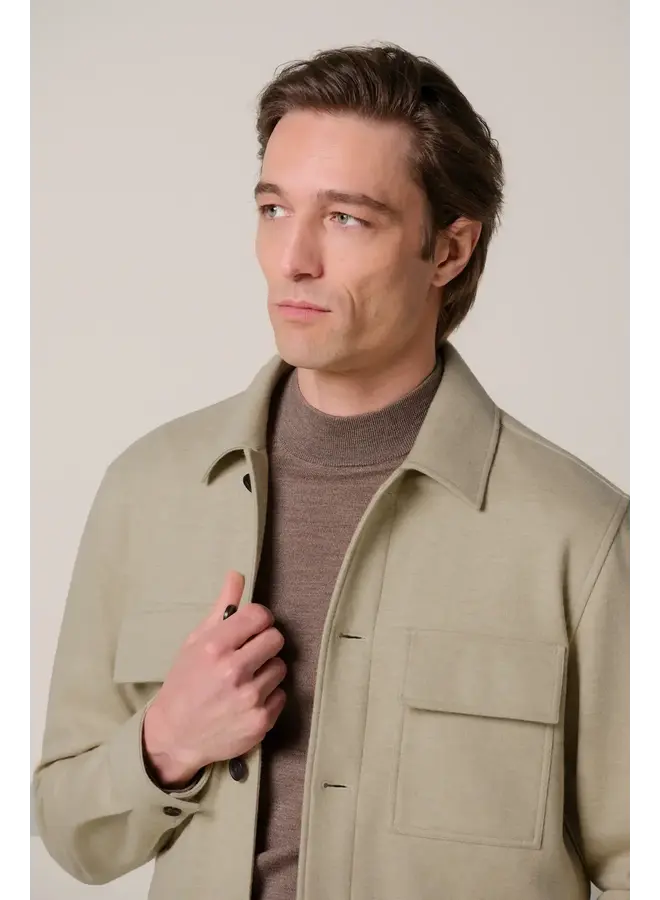 Overshirt Beige Knitted PPXF30001E