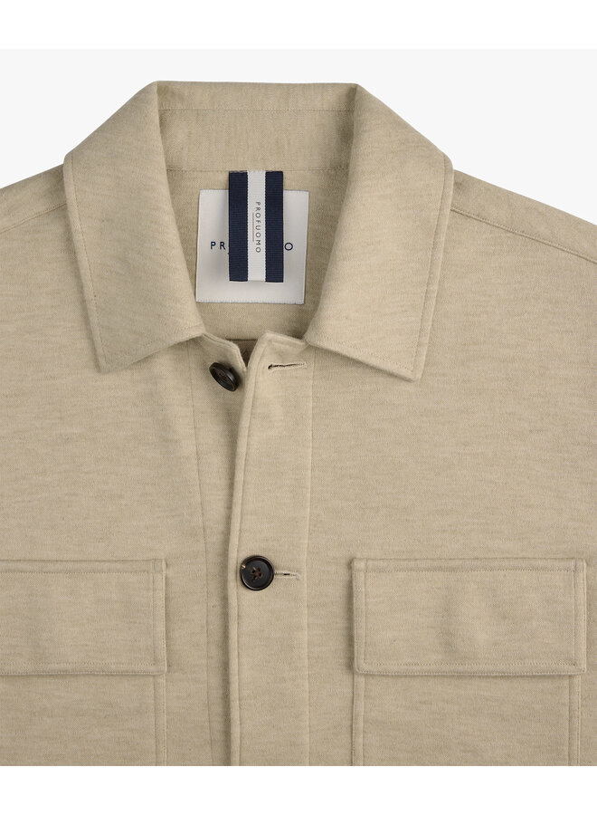 Overshirt Beige Knitted PPXF30001E