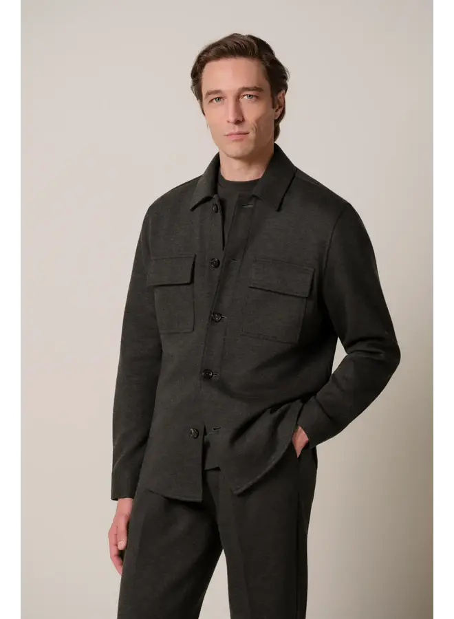 Overshirt Donkerbruin Knitted PPXF30001D