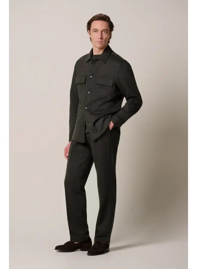 Overshirt Donkerbruin Knitted PPXF30001D