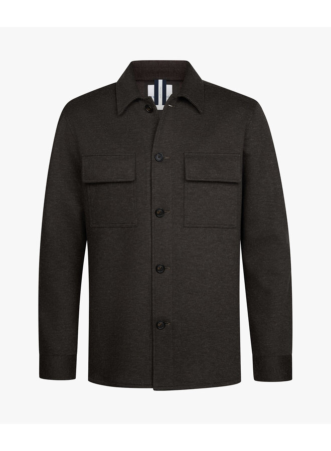 Overshirt Donkerbruin Knitted PPXF30001D