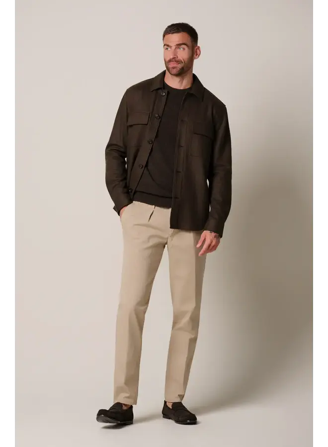 Overshirt Donkergroen Knitted PPXF30001C