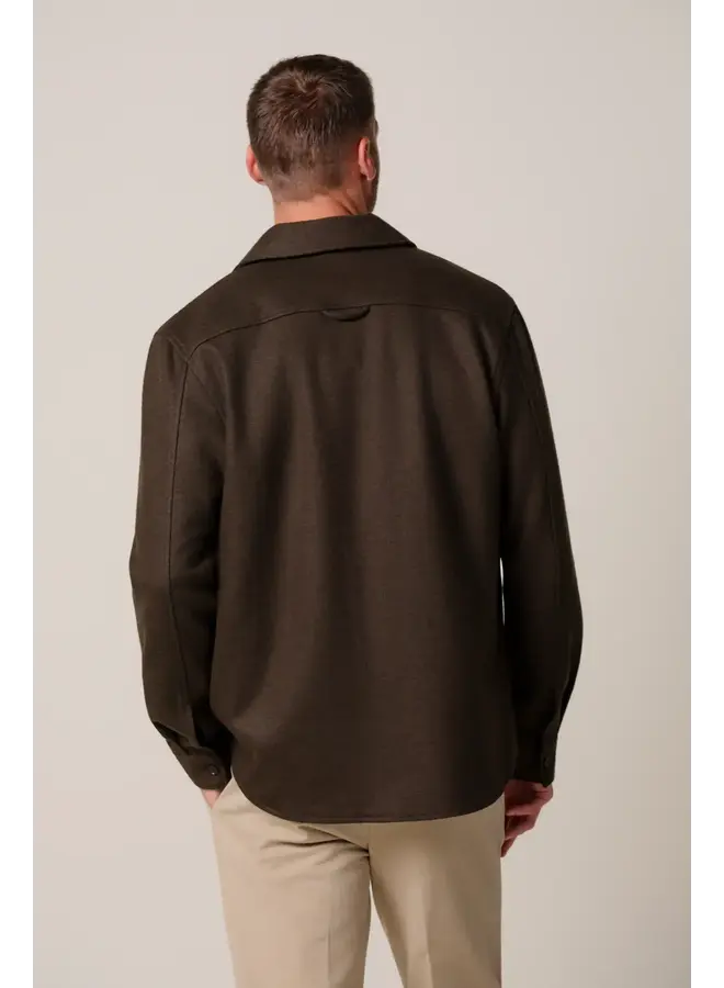 Overshirt Donkergroen Knitted PPXF30001C