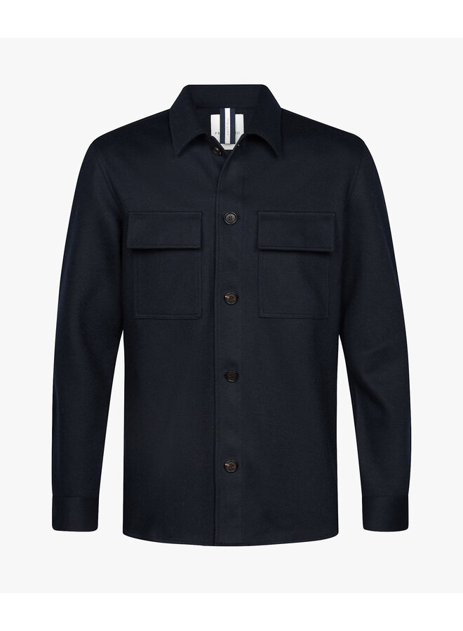 Overshirt Navy / Donkerblauw Knitted PPXF30001A