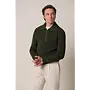 Pullover Half Zip Heavy Wol Donkergroen PPXJ30058E
