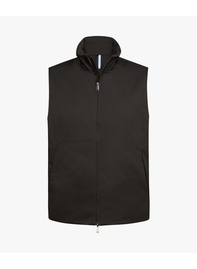 Bodywarmer Donkerbruin magneetsluiting PPXU30001C