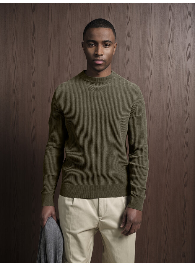Crewneck Chenille Rib 6282TM300 col 75 Groen