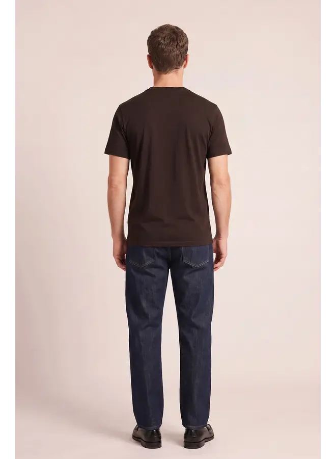 T-Shirt Luca Liquid Cotton 625078 col 80 Donkerbruin