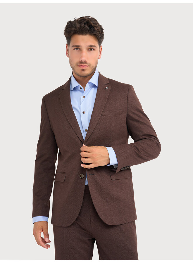 Colbert / Kostuum Jersey Travel 24/7 Knitted JBIW26-M16 Brown