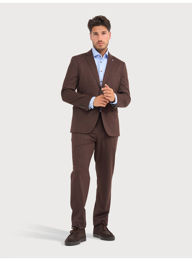 Colbert / Kostuum Jersey Travel 24/7 Knitted JBIW26-M16 Brown