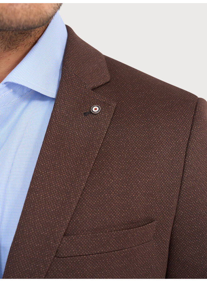 Colbert / Kostuum Jersey Travel 24/7 Knitted JBIW26-M16 Brown