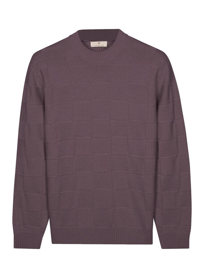 Crewneck Single Reverse Stitch 6282TM120 col 49 Aubergine
