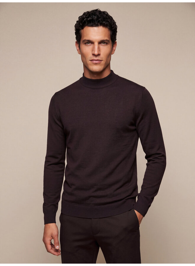 Milacio Turtle Neck Trui 118265005-898000 Donkerbruin