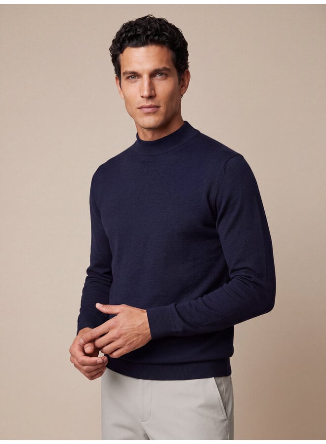 Milacio Turtle Neck Trui 118265005-699000 Donkerblauw