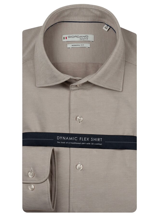 Overhemd Dynamic Flex 627810-81 Beige