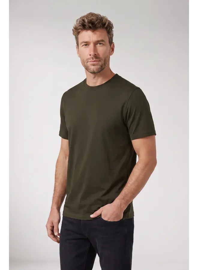 T-Shirt Luca Liquid Cotton 625078 col 70 Donkergroen