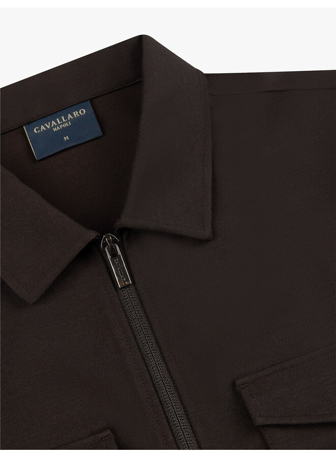 Zeradino Overshirt 123265013-898000 Donkerbruin