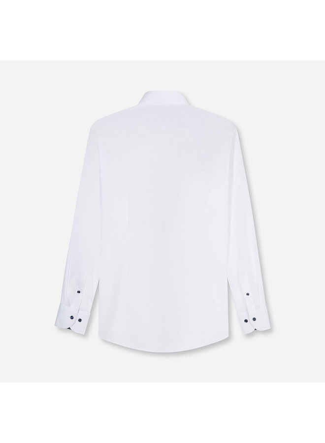 Overhemd Wit Accent Blauw Modern Fit Luxor 1360 24 15