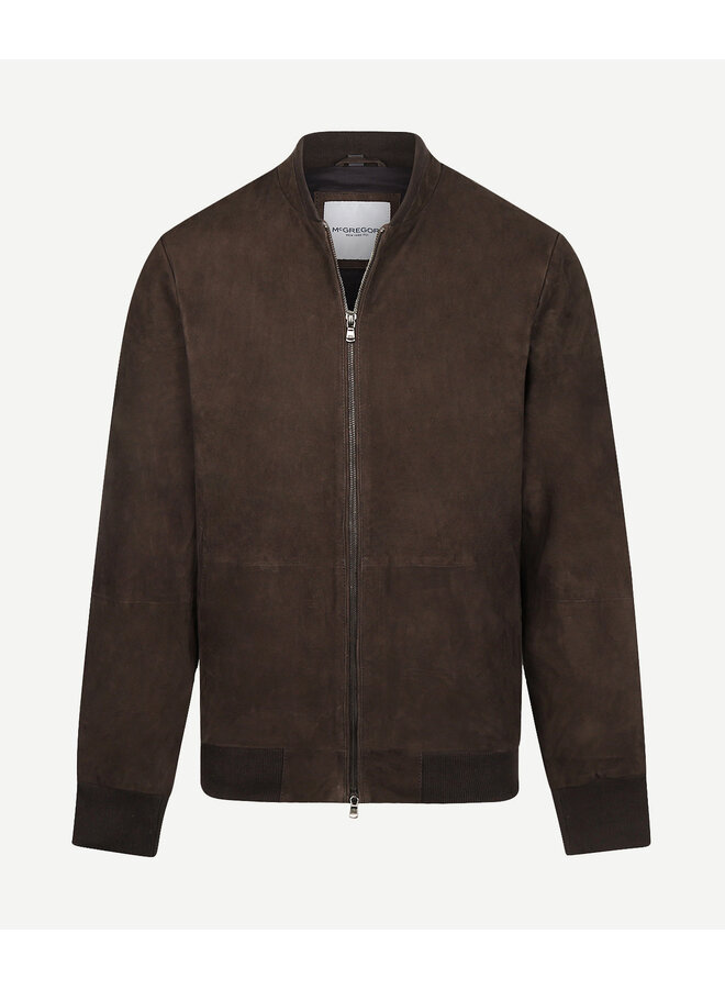 Suede Bomber Jacket MM262.1001.06 Chocolate Brown