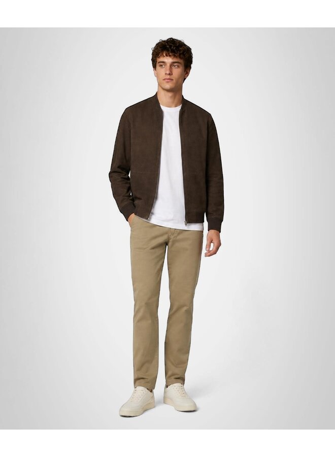 Suede Bomber Jacket MM262.1001.06 Chocolate Brown