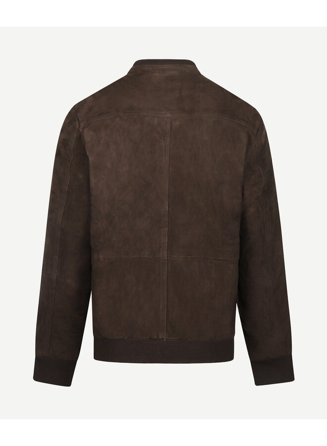 Suede Bomber Jacket MM262.1001.06 Chocolate Brown