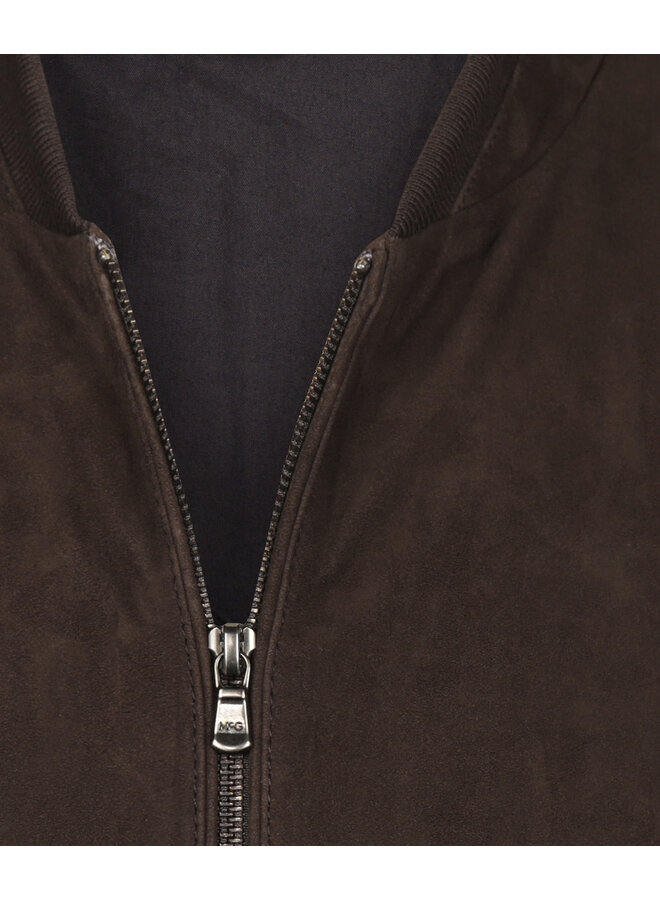 Suede Bomber Jacket MM262.1001.06 Chocolate Brown