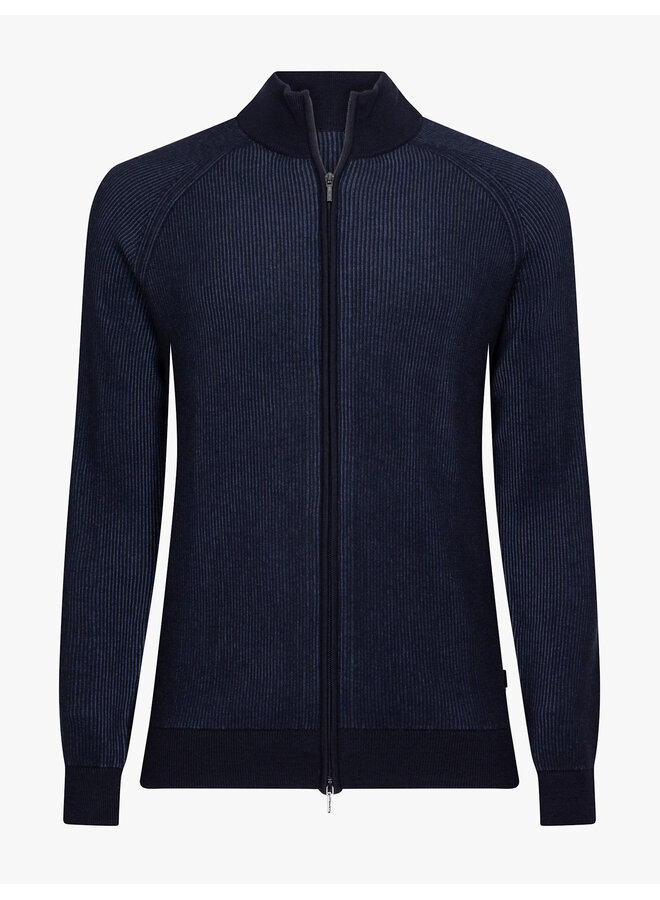 Romano Full Zip Cardigan 119265024-699000 Donkerblauw