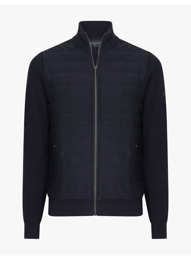 Gioni Full Zip Cardigan 119265053-699000 Donkerblauw