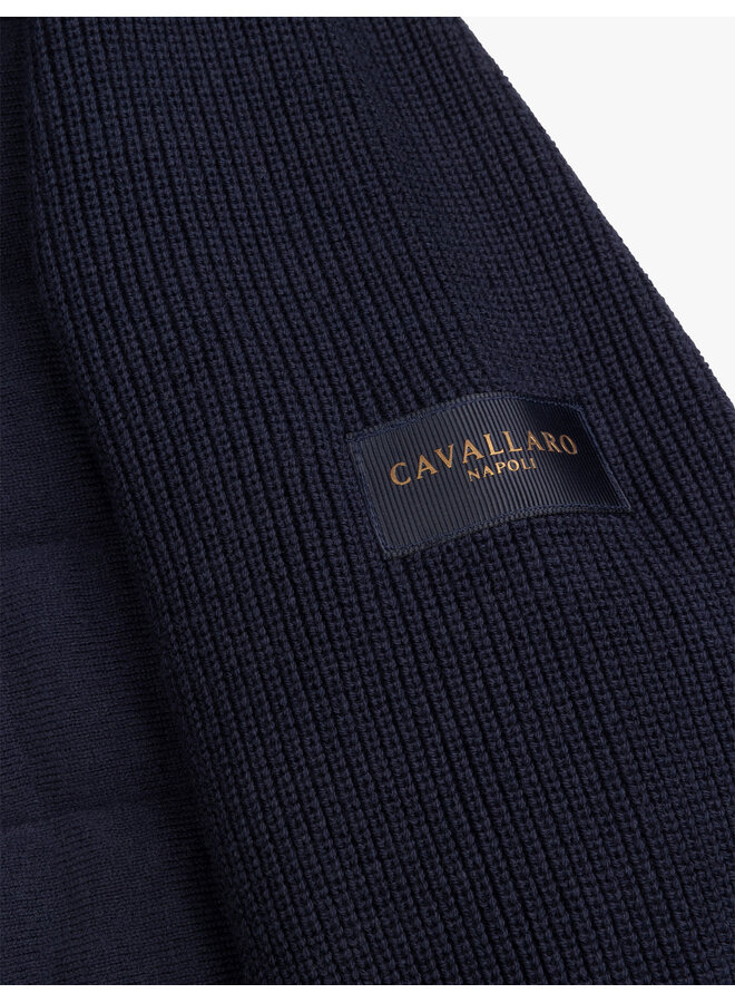 Gioni Full Zip Cardigan 119265053-699000 Donkerblauw