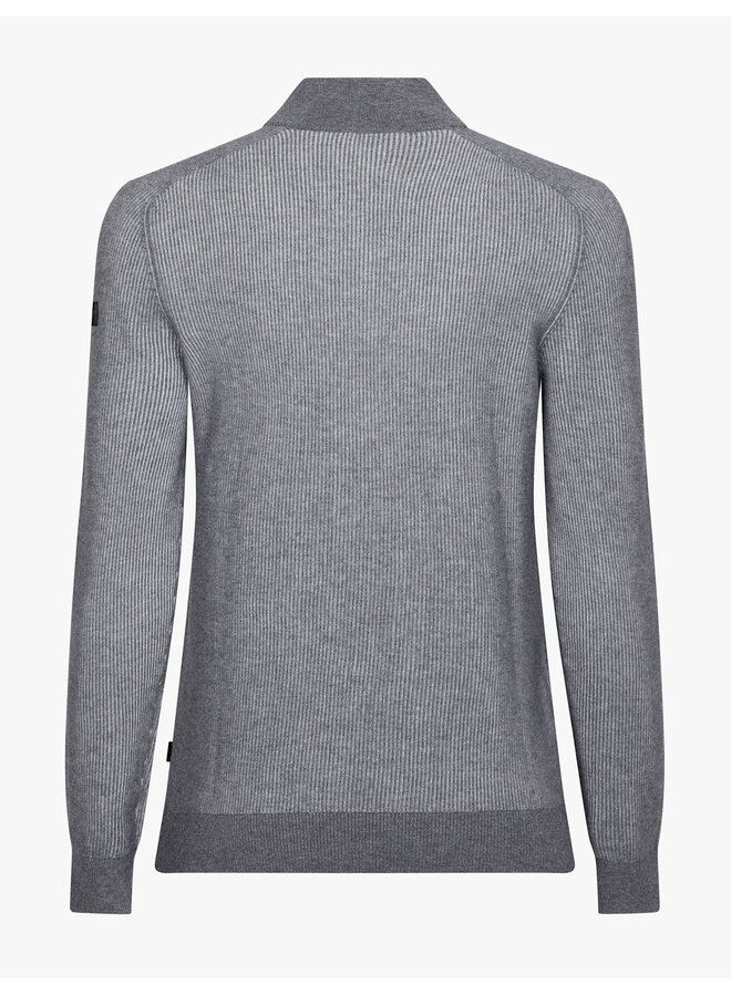 Romano Half Zip Pullover 118265019-950006 Mid Grey Melange