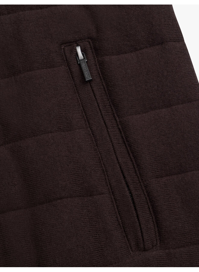 Gioni Full Zip Cardigan 119265053-898000 Donkerbruin