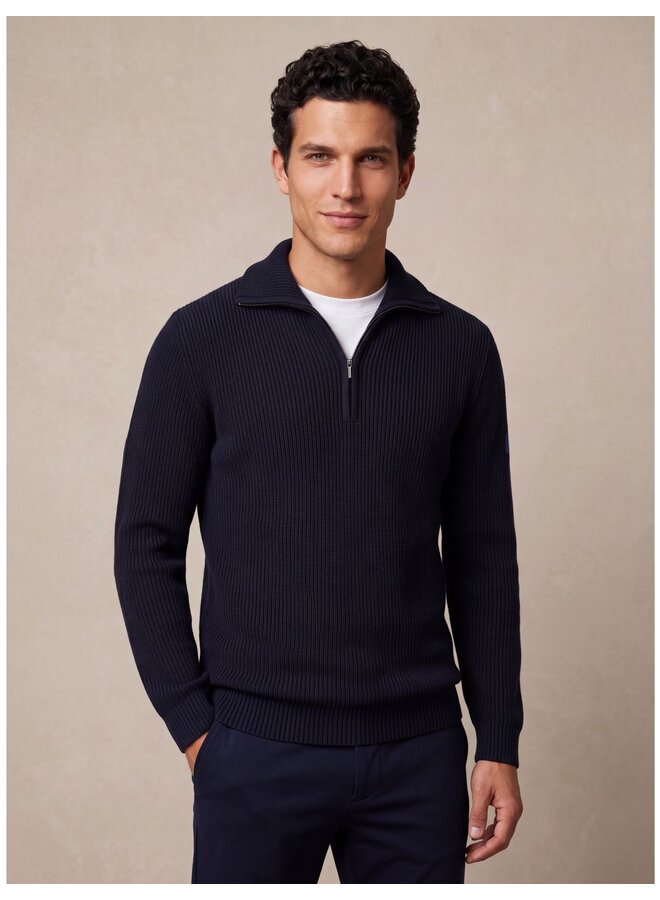 Giono Half Zip Trui 118265054-699000 Donkerblauw