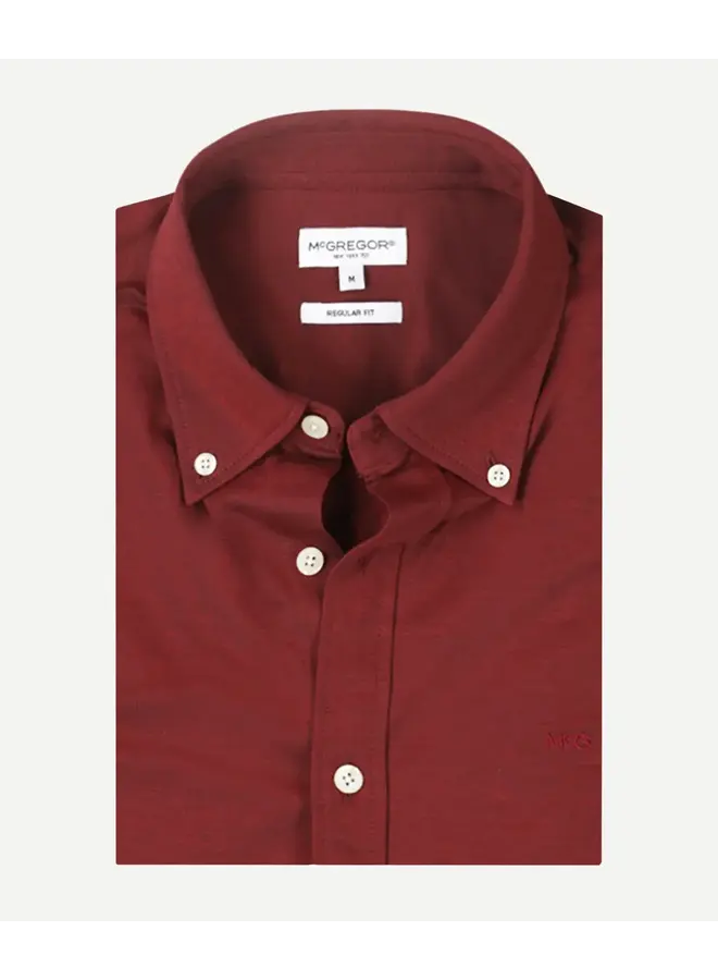 Overhemd Stretch Piqué MM262.6001.01 Burgundy