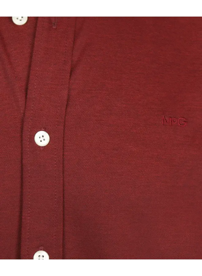 Overhemd Stretch Piqué MM262.6001.01 Burgundy