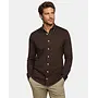 Overhemd Stretch Piqué MM262.6001.01 Chocolate Brown