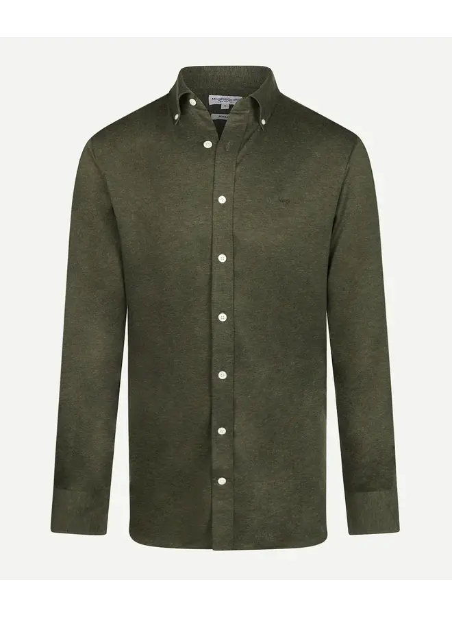 Overhemd Stretch Piqué MM262.6001.01 Dark Olive