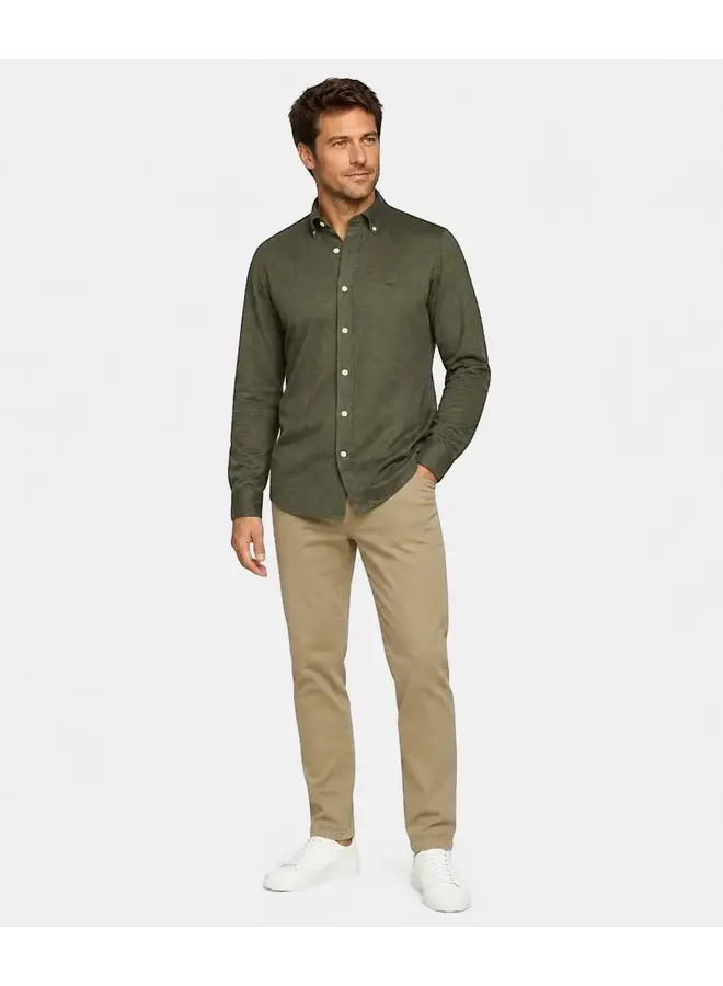 Overhemd Stretch Piqué MM262.6001.01 Dark Olive
