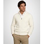 Zip Mock Ribbed Trui Lamswol MM262.1204.03 Off White