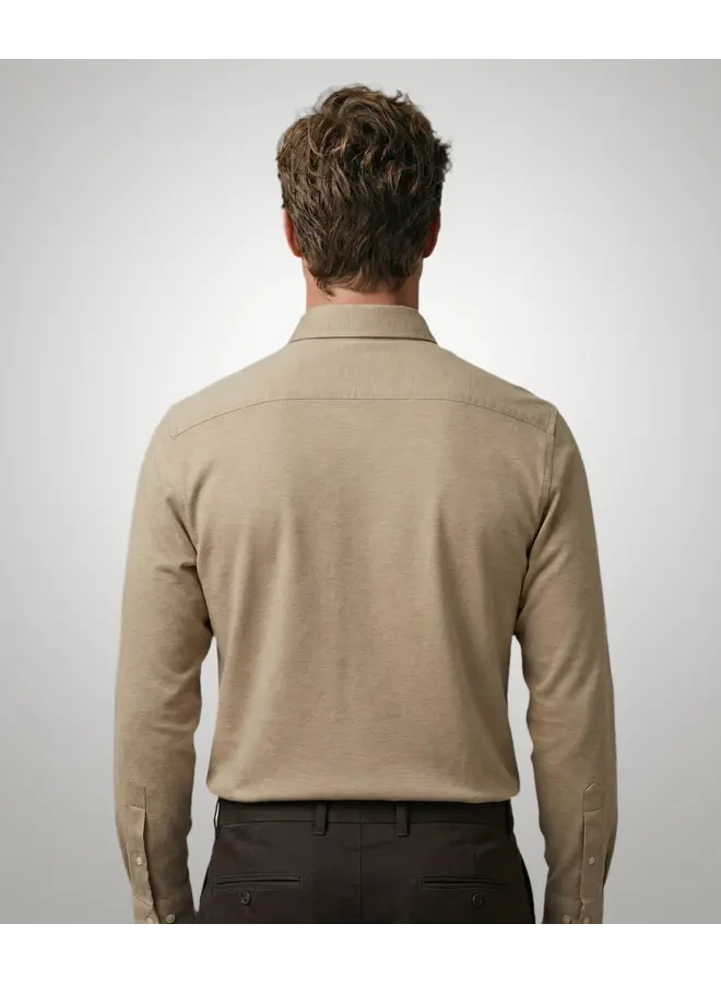 Overhemd Stretch Piqué MM262.6001.01 Sand