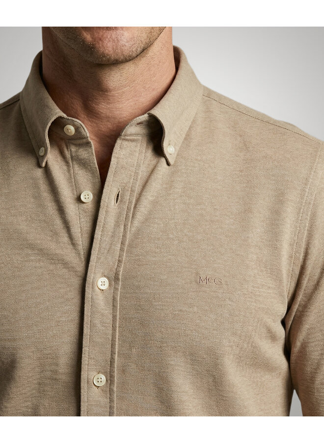 Overhemd Stretch Piqué MM262.6001.01 Sand