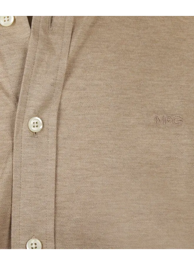 Overhemd Stretch Piqué MM262.6001.01 Sand