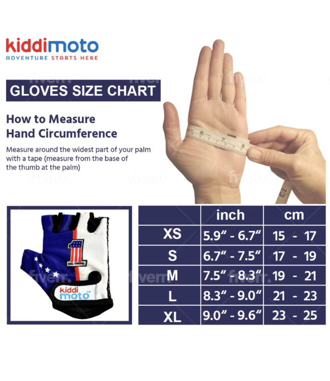 Kiddimoto Evel Knievel Cycling Gloves