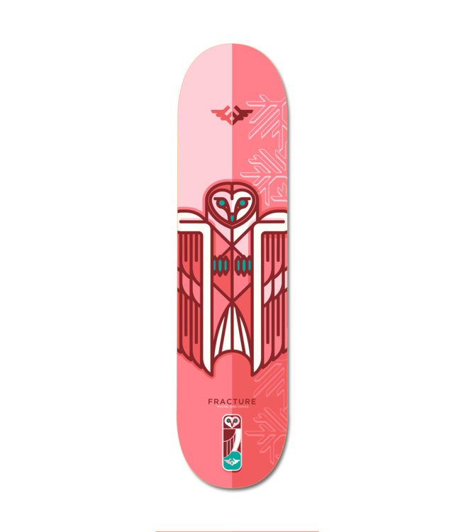 Fracture x Jono Wood Deck Red 8.0