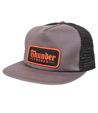 Thunder Thunder Snapback Cap Script Patch Charcoal/Black O/S ADULT