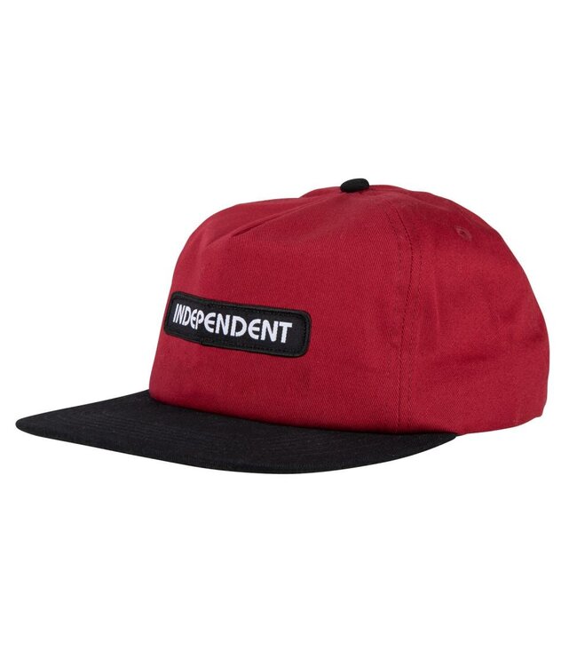 Independent Cap BC Groundwork Snapback Maroon/Black O/S ADULT