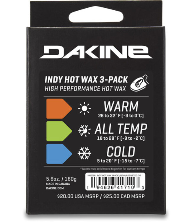 Dakine Indy Hot Wax 3-Pack 160G
