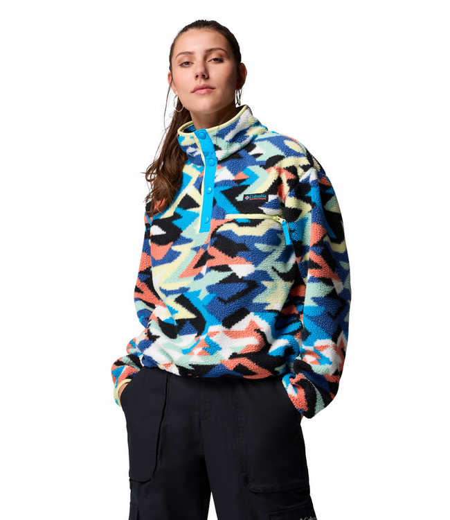 Columbia Helvetia™ II Printed Cropped Womens Half Snap Fleece