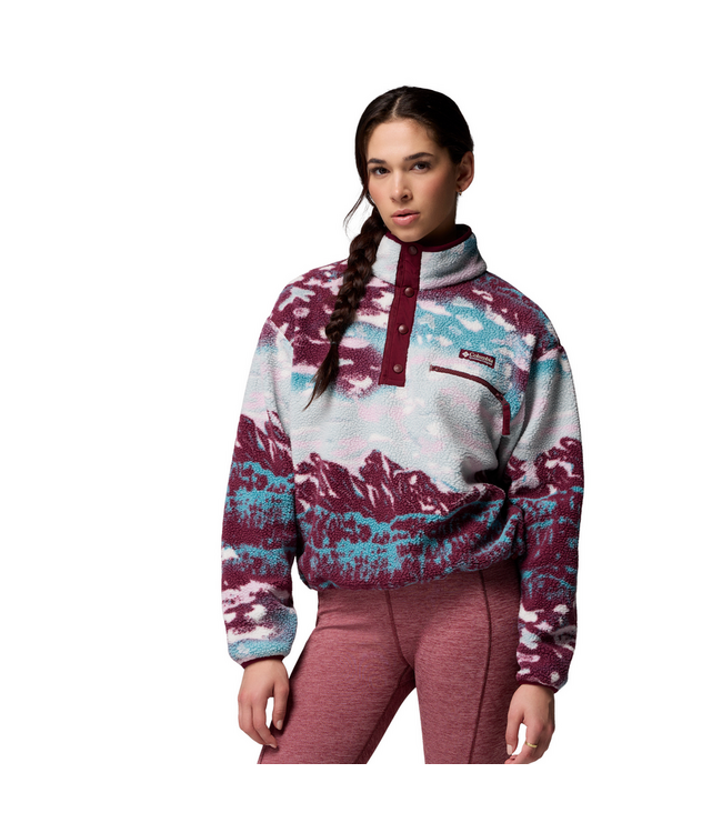 Columbia Helvetia™ II Printed Cropped Womens Half Snap Fleece