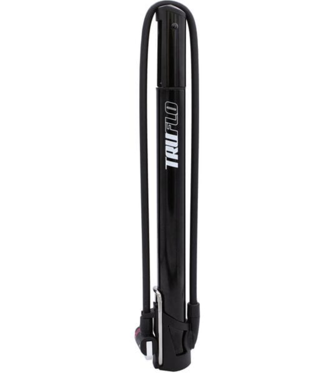 Truflo Truflo Air Flow MiniTrax CNC Mini Floor Pump with Extra-long hose, black