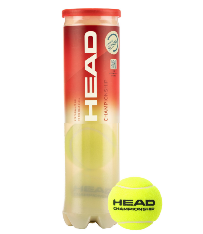 Head Championship Tennis Balls Pack of 4